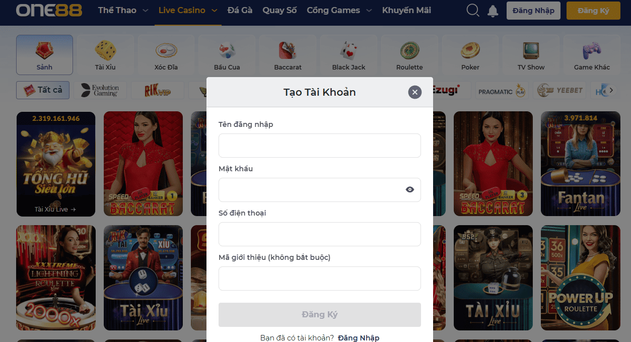 Cách tham gia vào nhà cái ONE88 nhanh chóng