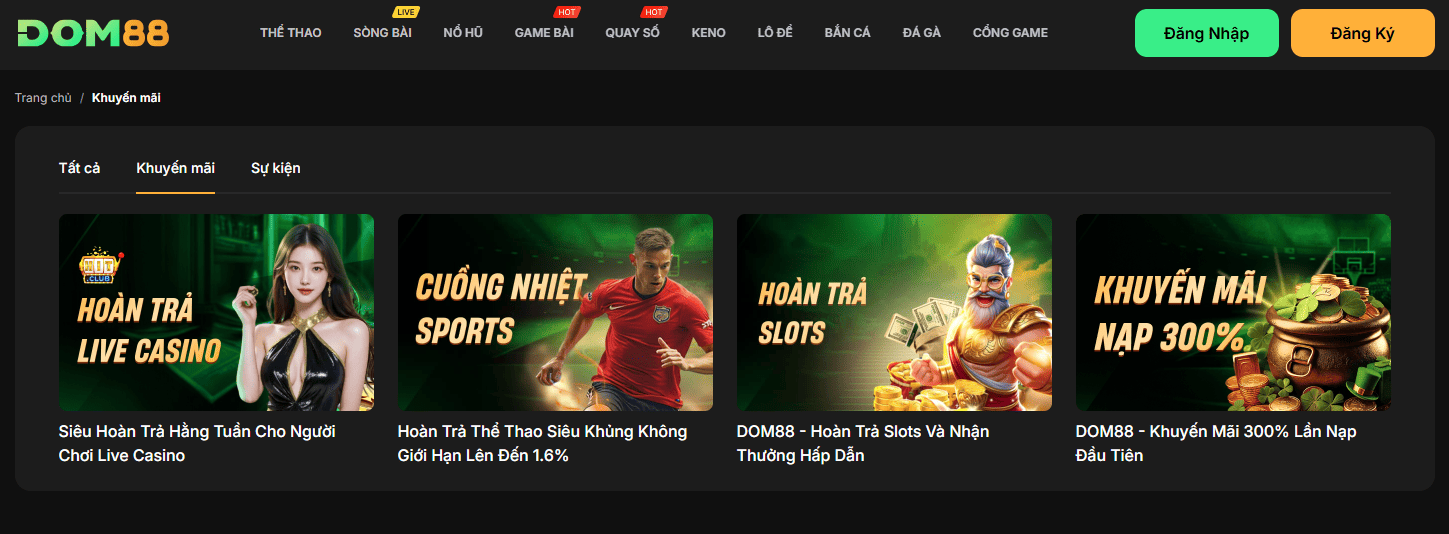 Tham gia cá cược tại DOM88 sẽ nhận những ưu đãi gì?